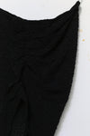 Un Morceau elastic lace asymmetric tube top UM231SZ20 black PUM38